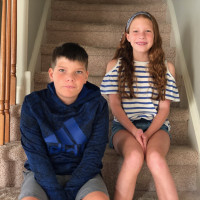 Twins' First Day of 4th Grade